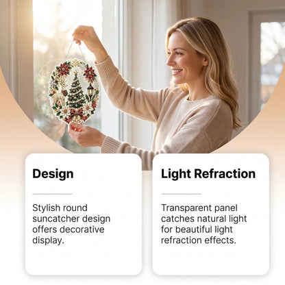 🔥 50% OFF 🎄💎 Christmas Diamond Painting Hanging Ornament – DIY Light-Catching Decor ✨