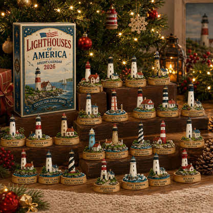 🌊🎄 Lighthouses of America Advent Calendar 2026 – 24-Day Coastal Countdown with Collectible Miniatures ⚓