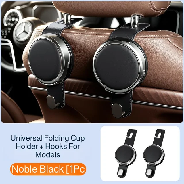 🚗📱 Foldable 2-in-1 Car Cup Holder & Phone Stand – Clip-On Vehicle Organizer ✨