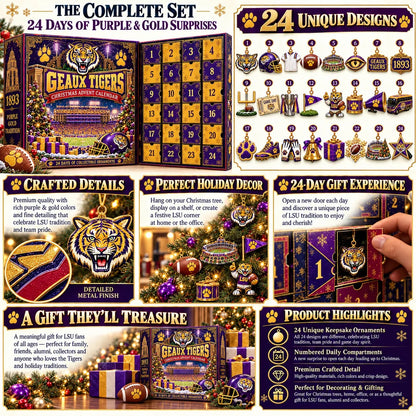 🎄 GEAUX TIGERS! Football Christmas Advent Calendar