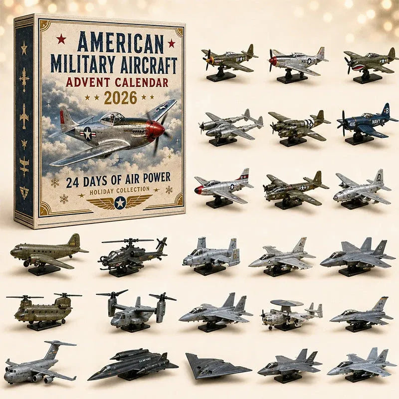 ✈️🇺🇸 2026 Military Aircraft Advent Calendar – 24 Days of Aviation Collectibles 🎄