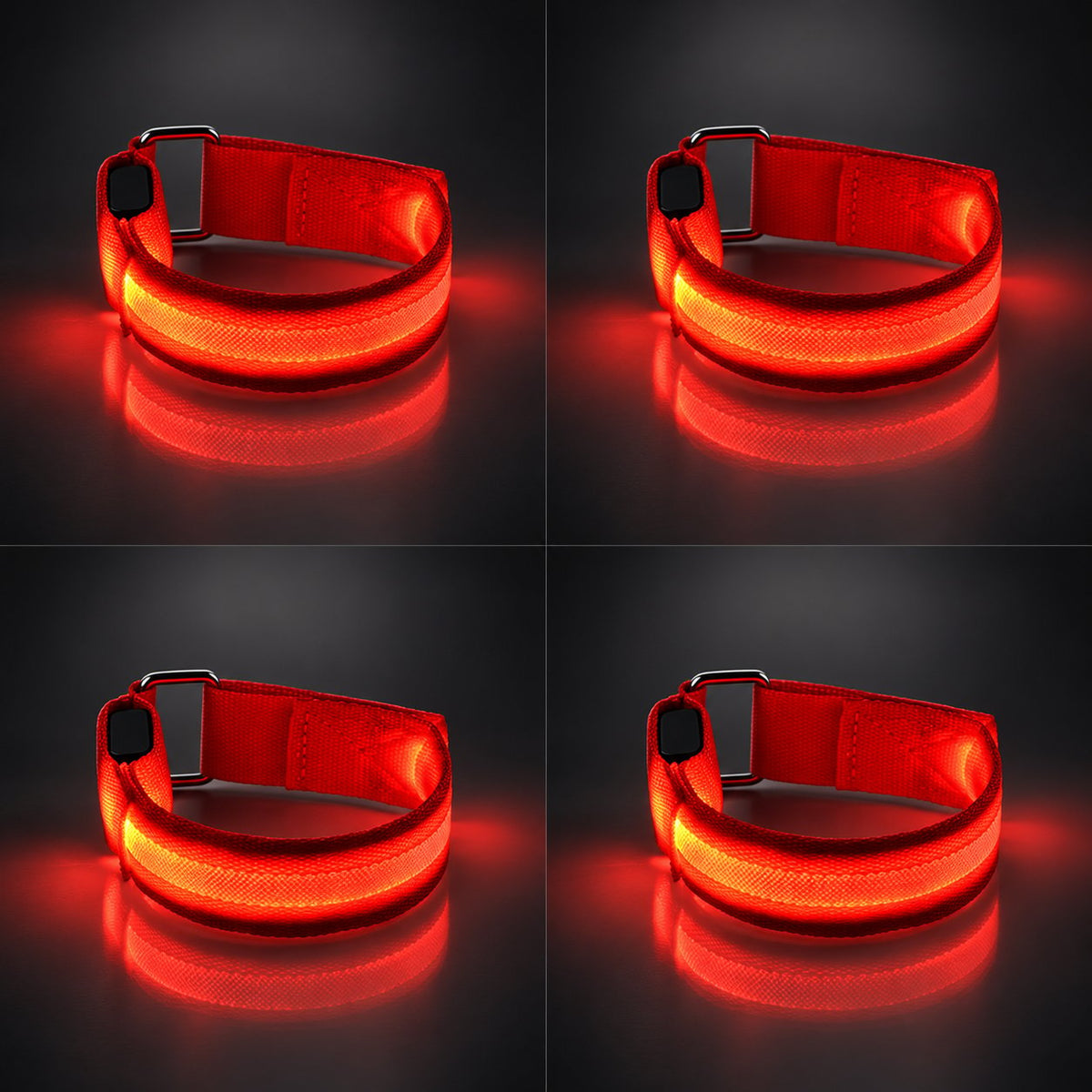 🐎 Horse LED Leg Straps – 4 Pack | Rechargeable-Look Night Riding Safety Lights ✨
