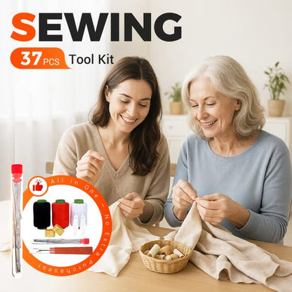 🔥 37-Piece Sewing Tool Set – Complete DIY Repair Kit ✂️
