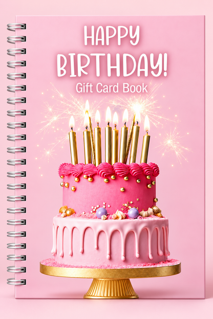 🎄 Christmas Gift Card Book – 12-Page Spiral-Bound Holiday Gift Card Keepsake ✨