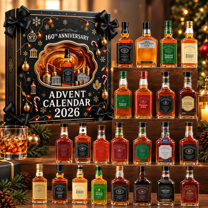 🥃 160th Anniversary Whiskey Bottle Advent Calendar 2026 – 24 Collectible Ornaments