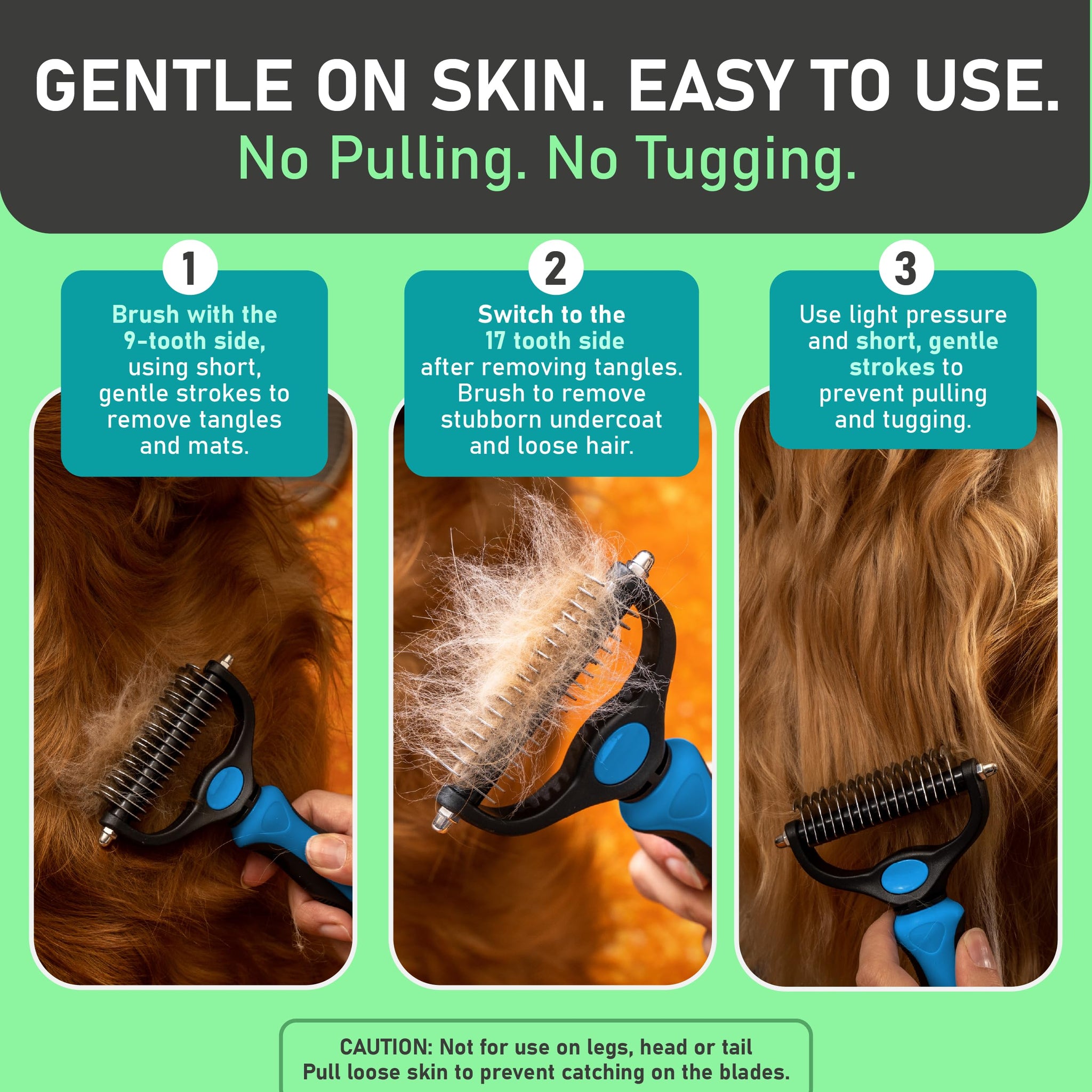 😻🐕🐾Professional Double-Sided Pet Grooming Rake