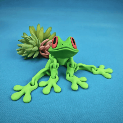 🐸✨ 3D Printed Magnetic Frog – Colorful Fridge Magnet & Whimsical Desk Decor