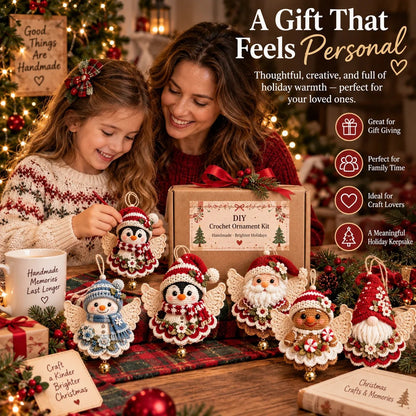 🎄DIY Crochet + Christmas Ornament + 5 Characters / Handmade Keepsake