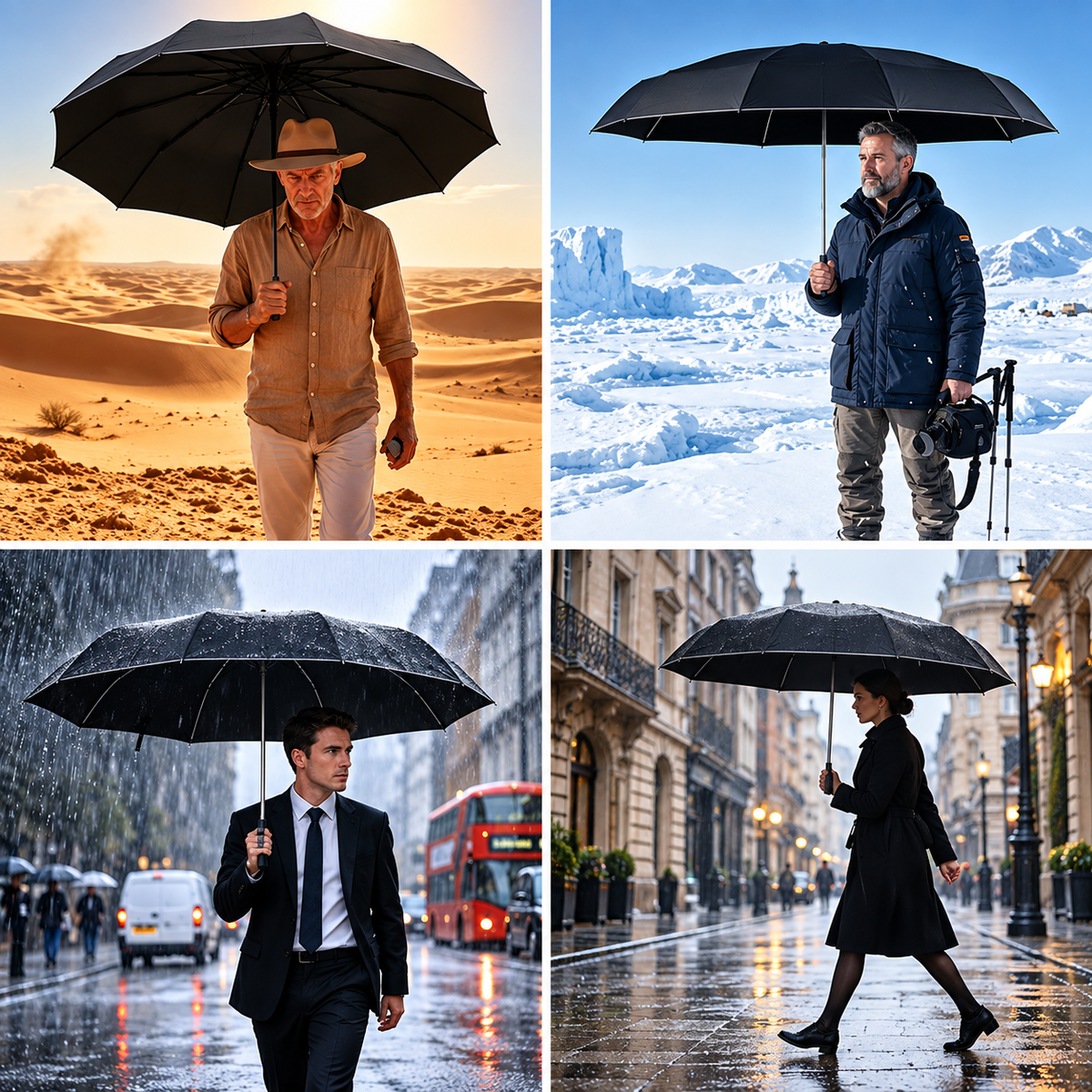 ☔ Ring-Buckle Umbrella – Easy to Carry, Ready for Rain ✨