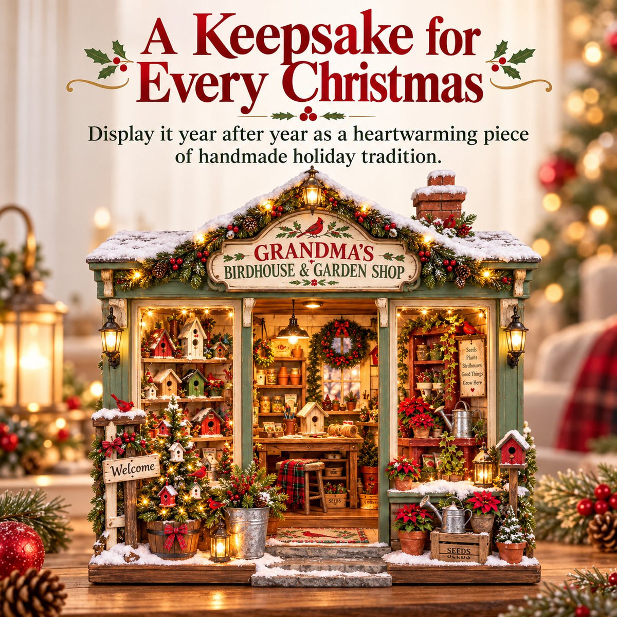 🐦 Build Your Own Grandma’s Christmas Garden Shop 🌿