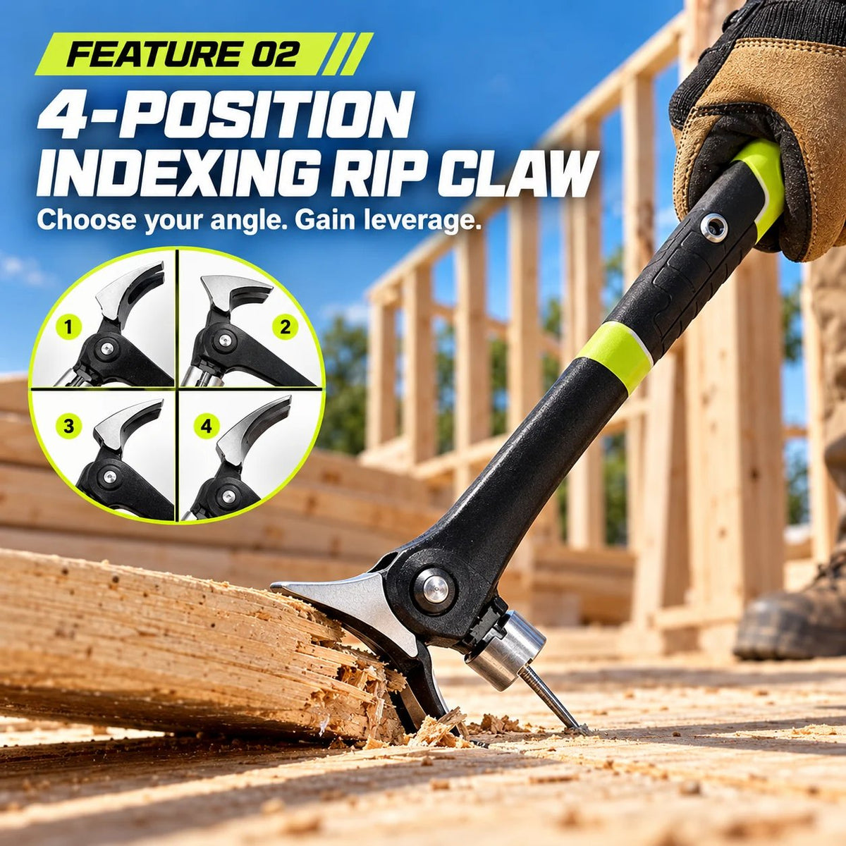 🧰 Shock-Absorbing Claw Hammer | Rust Resistant Finish, One-Handed Magnetic Nail Assist