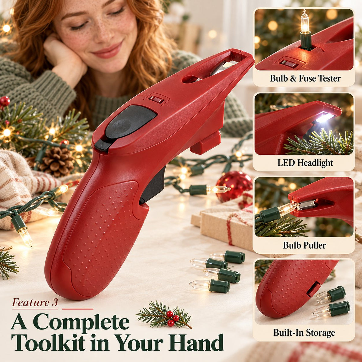 🔫 Incandescent Christmas Light Fixer — Batteries Included | Save Your Strings 🎅