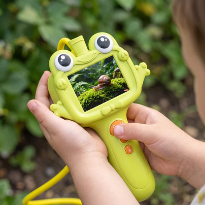 🐸🔍 Kids’ Frog Exploration Camera – 1080P HD, 22-Inch Flexible Probe & LED Lights