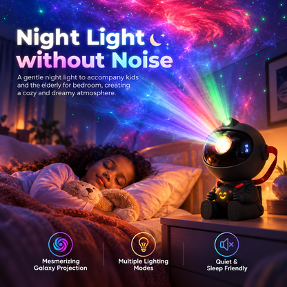Galaxy Projector Night Light, Astronaut Starry Sky Lamp with Colorful Nebula Projection, Ambient Mood Light for Bedroom, Gaming Room, Kids & Gift Decor
