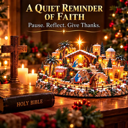 ✨Last Day 49% OFF🌟🎄'Journey of the Star of Bethlehem™' Illuminated Village