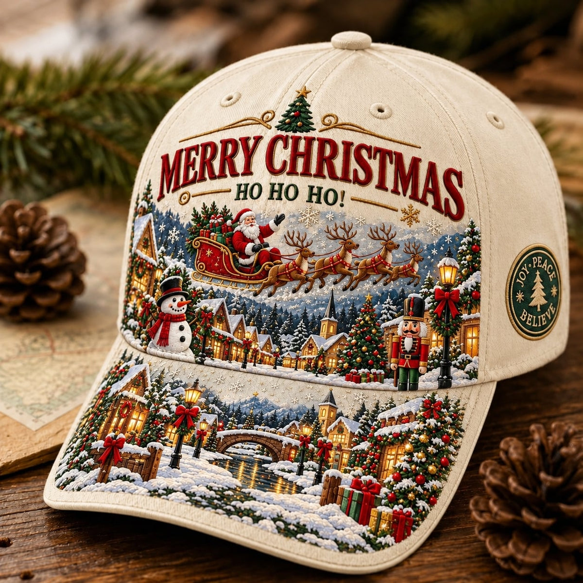 🎅🎄 “Merry Christmas – Ho Ho Ho!” Christmas Commemorative Cap