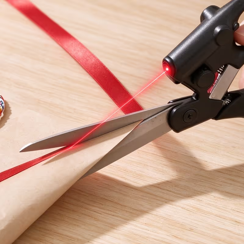 ✂️ Laser-Guided Scissors – Easier Straight-Line Cutting for Sewing & DIY Crafts ✨