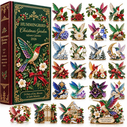 Advent Calendar 2026优化 🐦🎄 Hummingbird Christmas Garden Advent Calendar 2026 – 24 Days of Blooming Holiday Joy 🌸