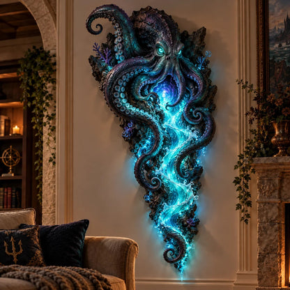 🌊✨ Enchanted Ocean Legends – Illuminated Ocean Wall Art Collection