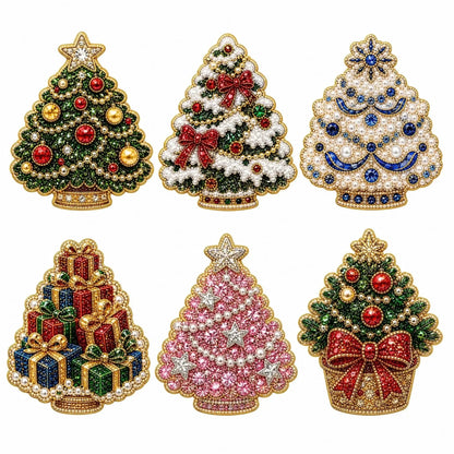 🔥 Hot Sale 🎄✨ DIY Christmas Pearl & Diamond Painting Fridge Magnet Kit – Sparkling Holiday Craft Fun 🧲