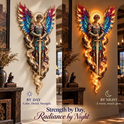 ✨✝️ Heavenly Radiance™ Lighted Angel Wall Sculpture