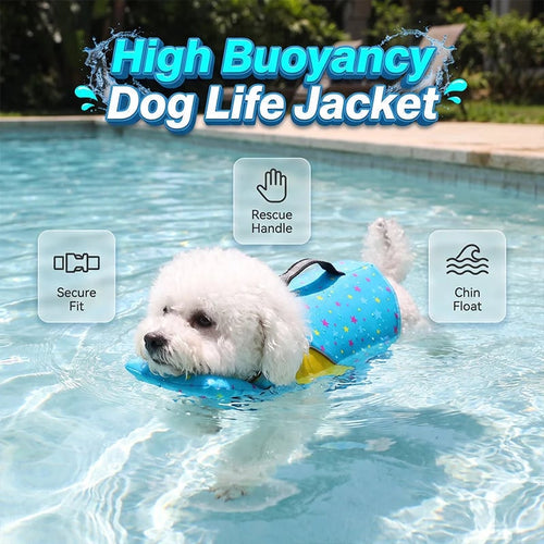 🐕 High-Buoyancy Dog Life Jacket – Ergonomic Fit, Reinforced Handle & Ripstop Design