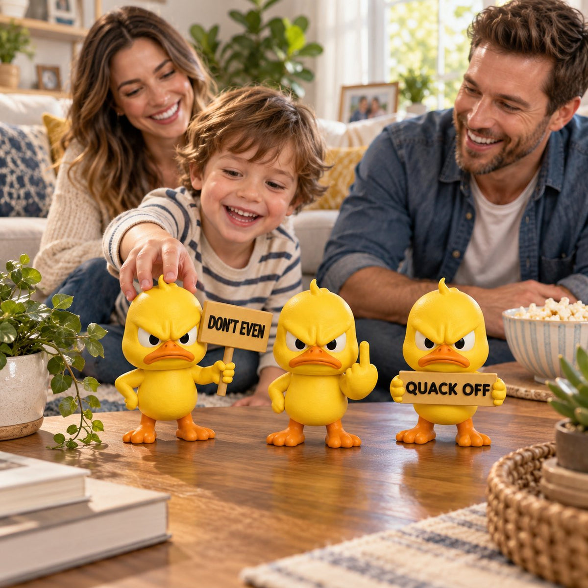🦆 Angry Duck Desk Figurines – Sarcastic Funny Decor for Office & Home