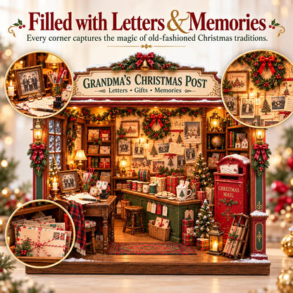 📮 Grandma’s Christmas Post DIY Miniature Kit 🎄 Cozy Vintage Holiday Scene
