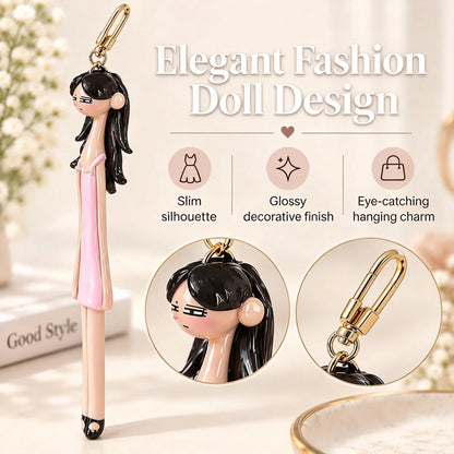 👗 Cute Fashion Girl Doll Bag Charm Keychain