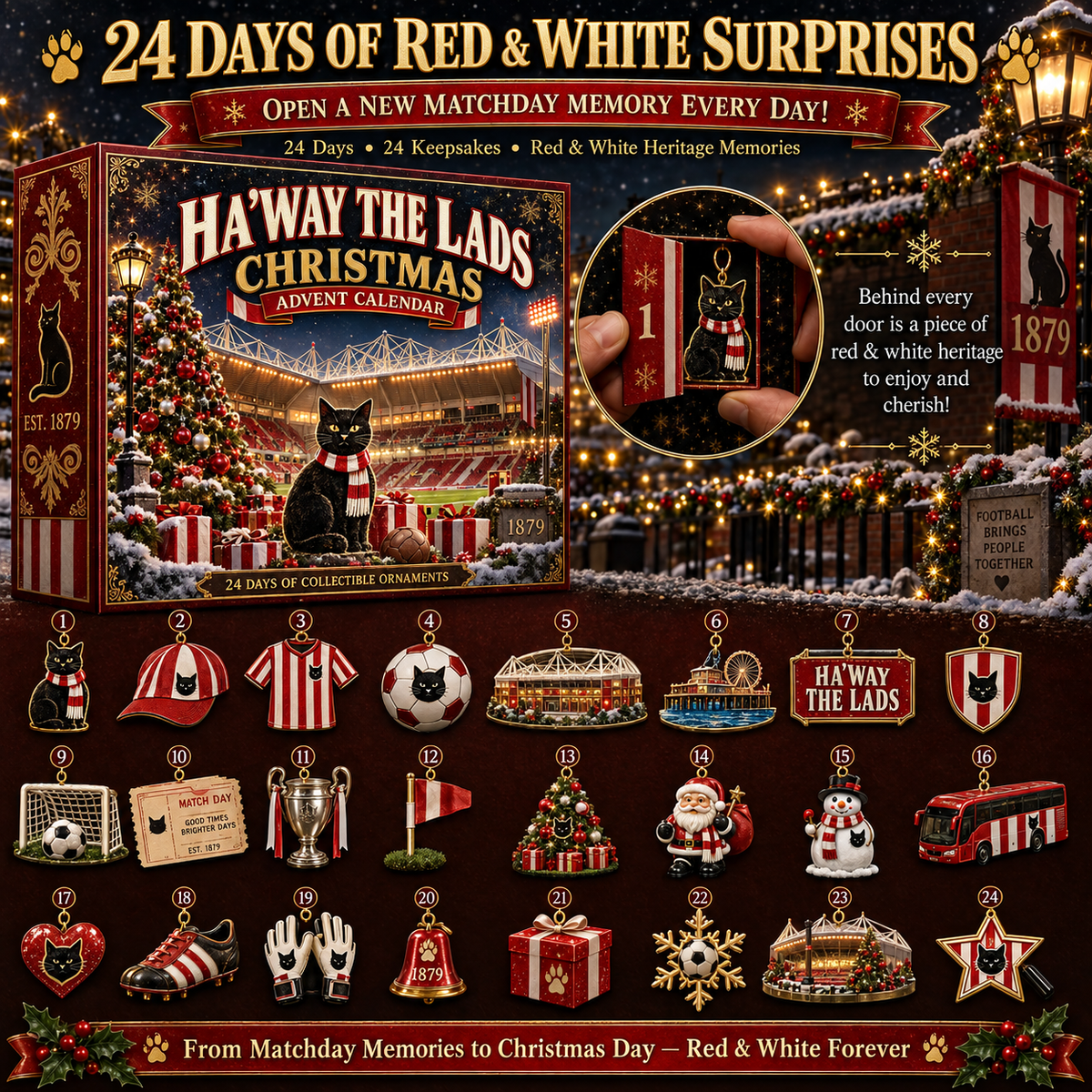 ⚽🎄 Ha’way the Lads! 24-Day Football Advent Calendar – 2