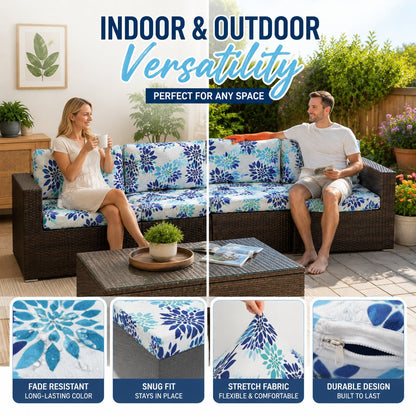 🛋️ Outdoor Patio Sofa Cushion Covers 🔥Free Shipping Worldwide