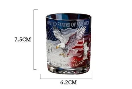 🇺🇸 USA 250th Anniversary Commemorative Glass – 1776–2026 Limited Edition ✨