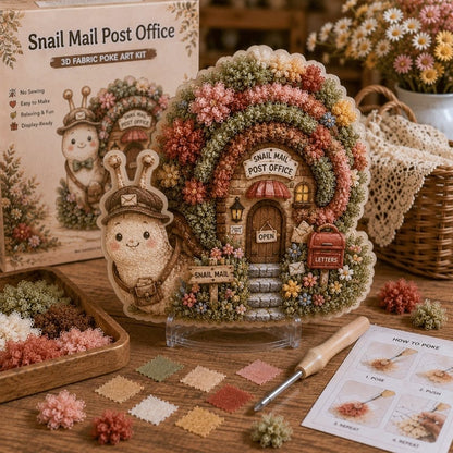 🏡🧵 3D Fabric Poke Art Cottage Kit – Create Your Own Cozy Cottage Decor ✨