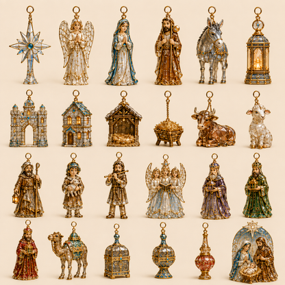 🎄 TODAY ONLY: 50% OFF! 🎁 2026 Nativity Story Advent Calendar – 24-Day Christmas Countdown Ornament Set ✨