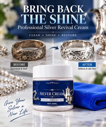 ✨ Professional Silver Revival Cream – Tarnish Removal & Shine Restoration