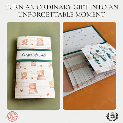🎄 50% OFF – 4PCS Waterfall Christmas Gift Card Booklet | Fun Pull-Out Surprise 🎁✨