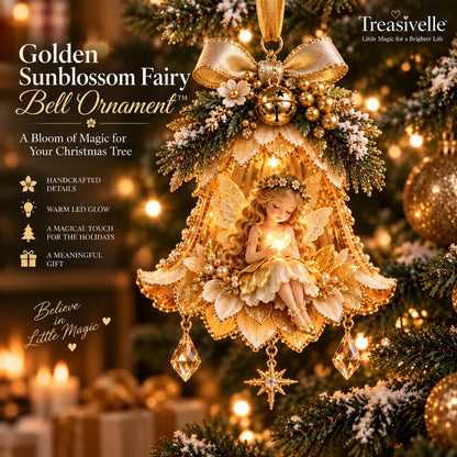 🧚‍♀️✨ Enchanted Fairy Bell Ornament – Glowing Christmas Tree Decor