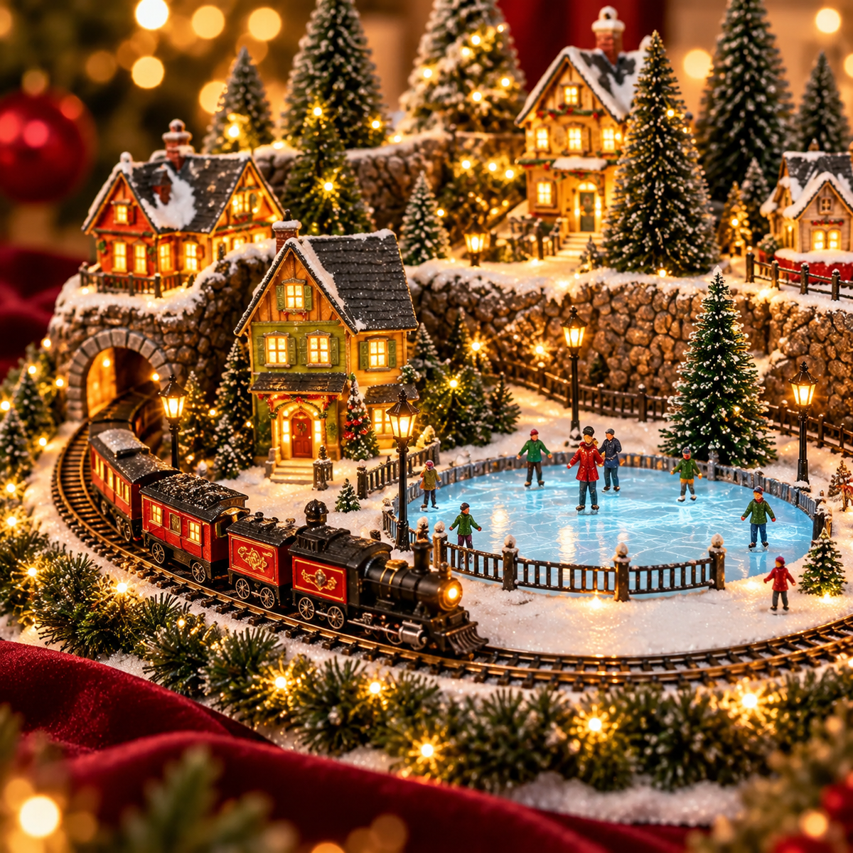 🔥 LAST DAY 49% OFF 🔥 Lighted & Animated Christmas Village Collection ✨