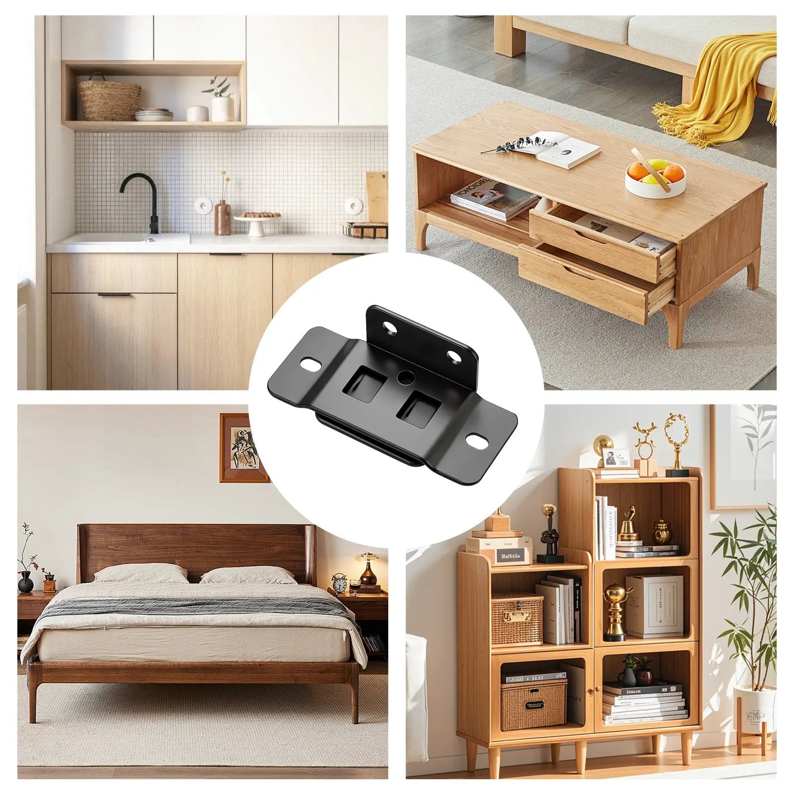 Heavy-Duty Corner Brackets – Quick Fitting L Shape Furniture Joint Braces