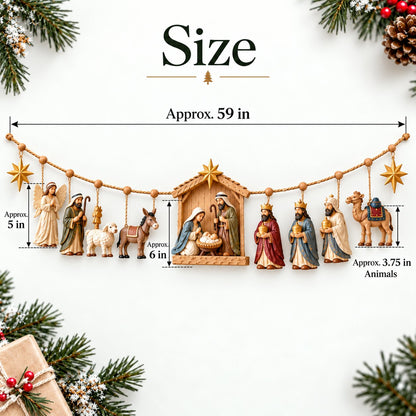 ✝️ 🎄 The Night Hope Was Born – Bethlehem Nativity Christmas Garland(📦Buy 2 Free Shipping)