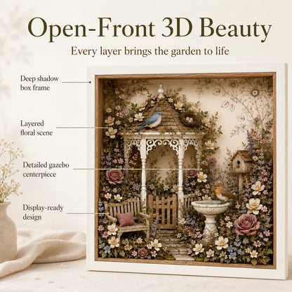 🌷DIY 3D English Cottage Garden Shadow Box Kit