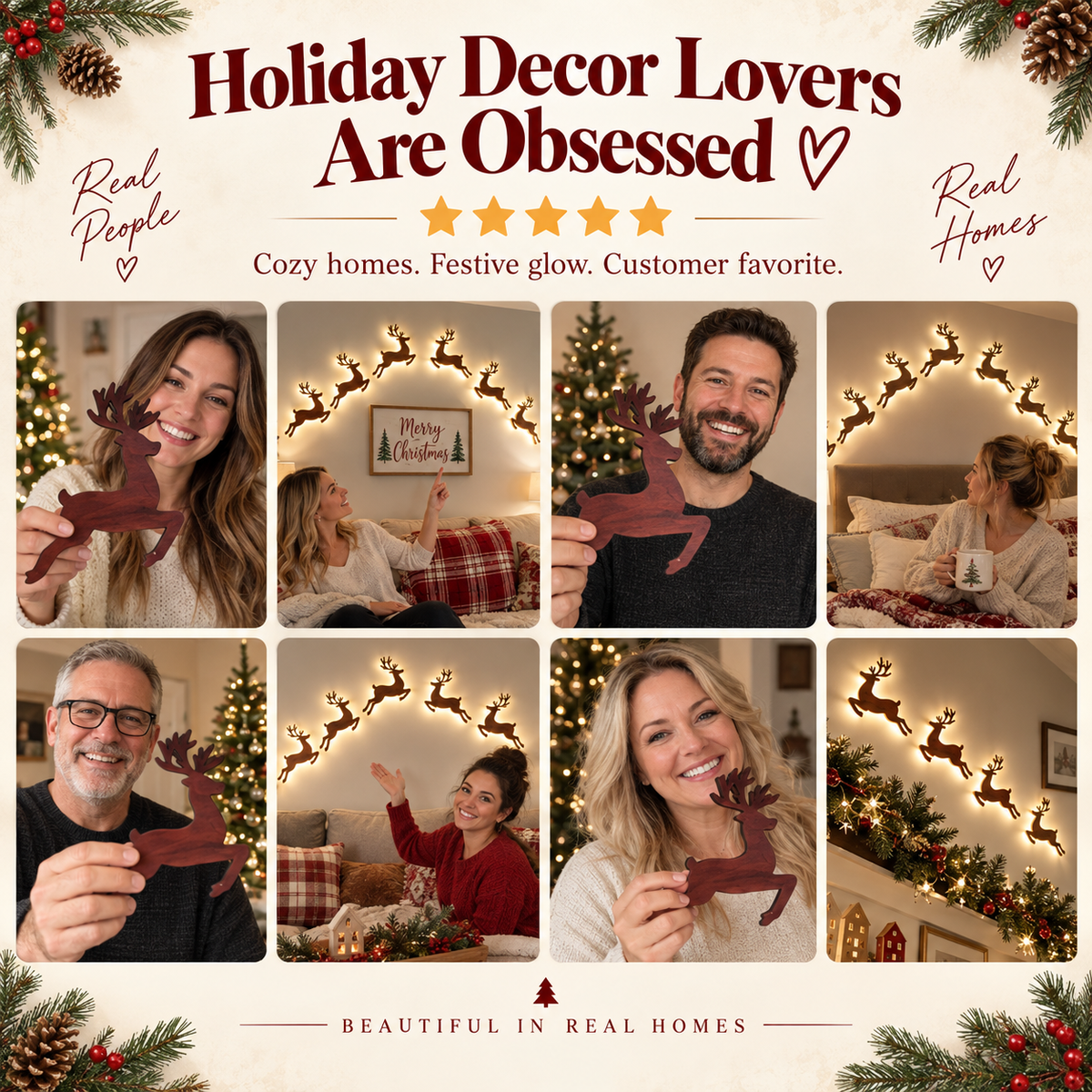 ✨Christmas Magic Wall Decor – Create A Cozy Holiday Wonderland At Home