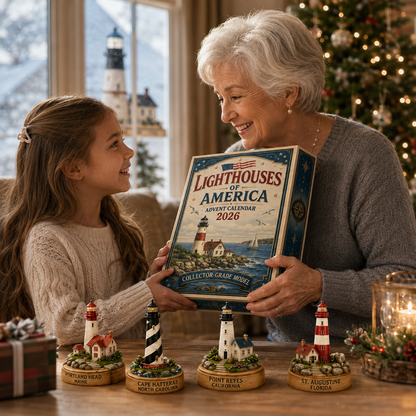 🌊🎄 Lighthouses of America Advent Calendar 2026 – 24-Day Coastal Countdown with Collectible Miniatures ⚓