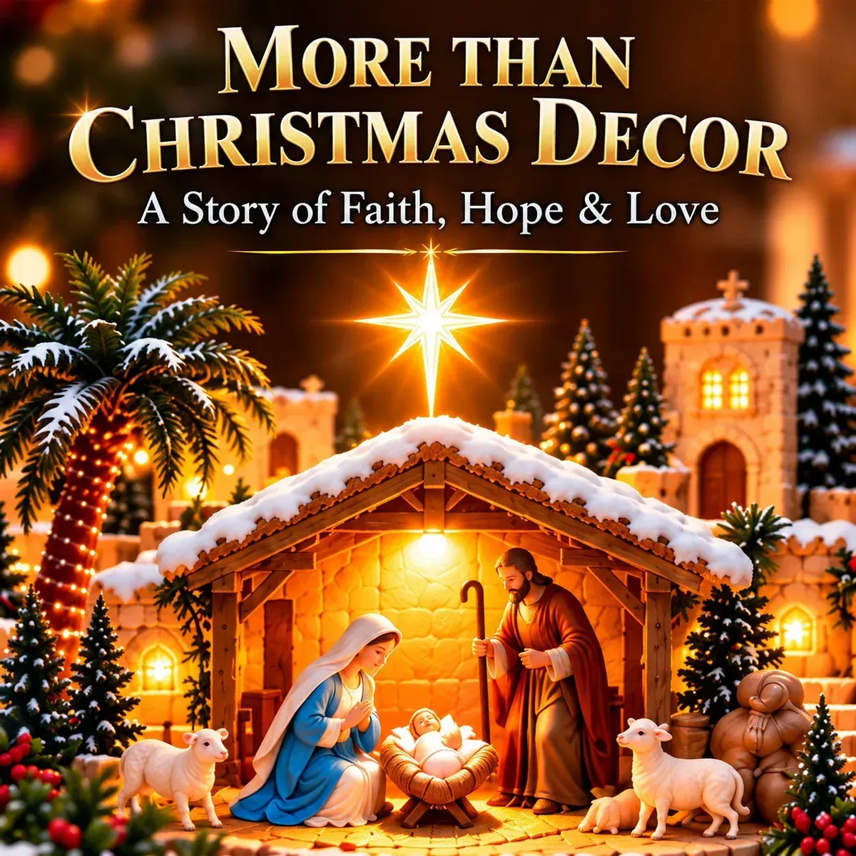 ✨Last Day 49% OFF🌟🎄'Journey of the Star of Bethlehem™' Illuminated Village