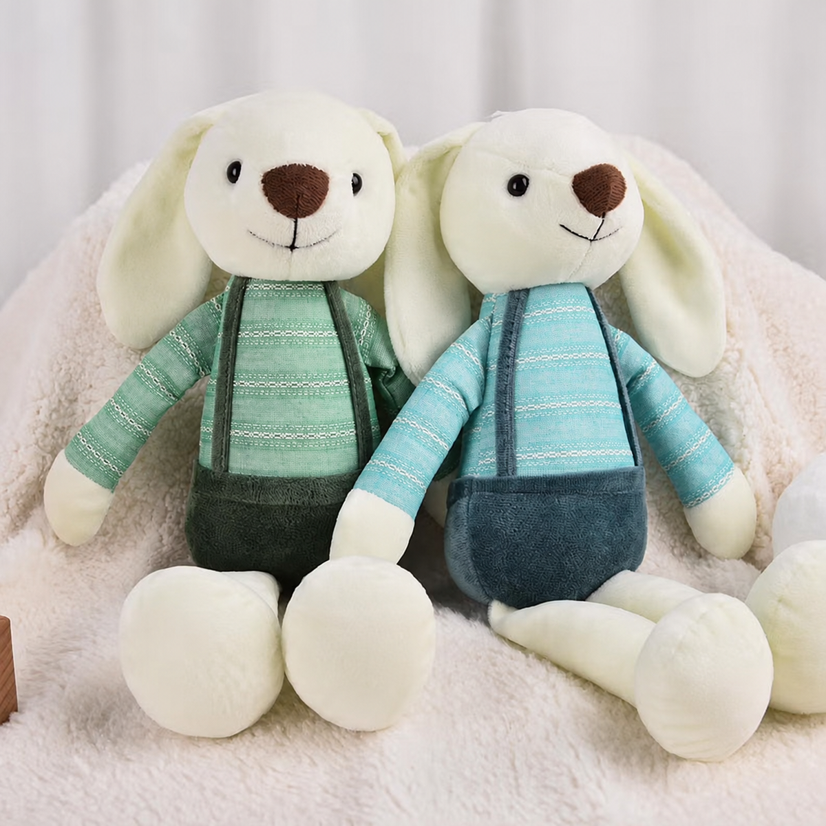 🐰 Personalized Handmade Bunny Plush with Custom Text – Soft Keepsake Gift for Baby & Newborn 🎁
