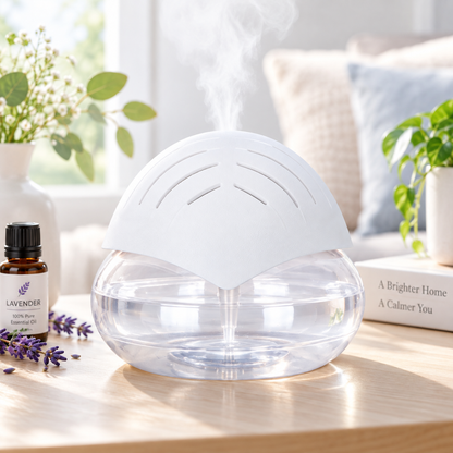 ✨ Water Air Purifier & Aroma Diffuser – 7-Color LED Home Air Freshener, ETL Certified