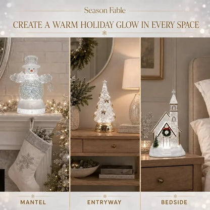 ❄️ Musical Christmas Snow Globe Lantern | Swirling Snow & Warm LED