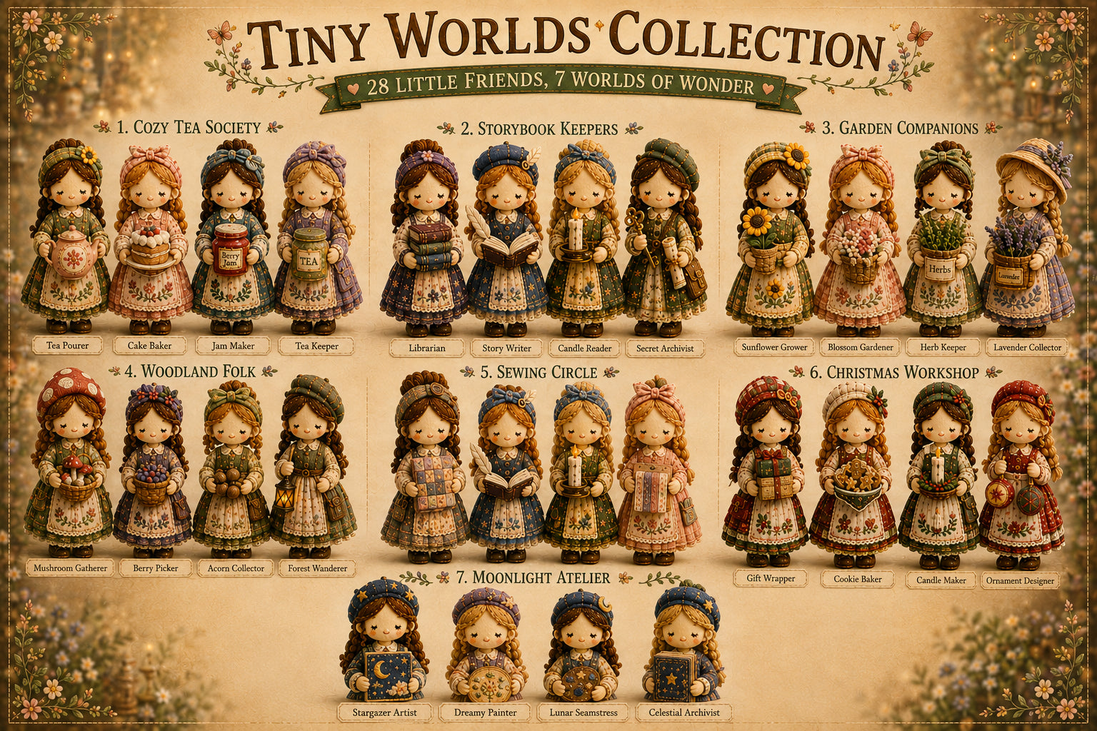 🎁Last Day:75% OFF🧵 Tiny Worlds Collection – Patchwork DIY Kit Series