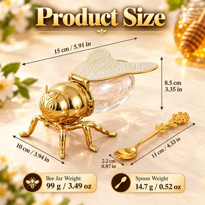🐝Creative European-Style Classic Bee Honey Jar – Vintage-Inspired Kitchen Condiment Container