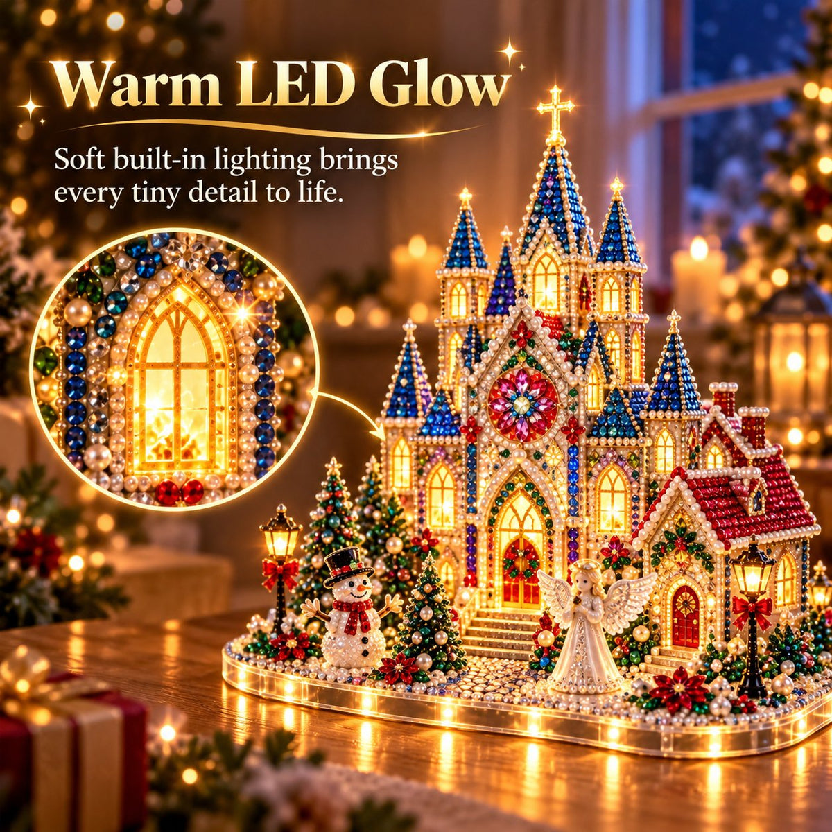 DIY 3D Crystal Art Kit with LED Lighting – Sparkling Miniature Scenes to Create Yourself